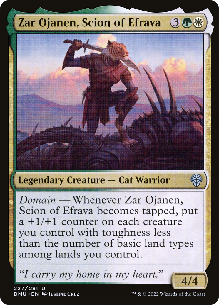 Zar Ojanen, Scion of Efrava (DMU-227) [Dominaria United] Foil MTG Single Wizards of the Coast