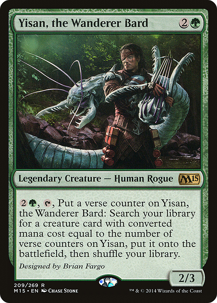 Yisan, the Wanderer Bard [Magic 2015] MTG Single Magic: The Gathering