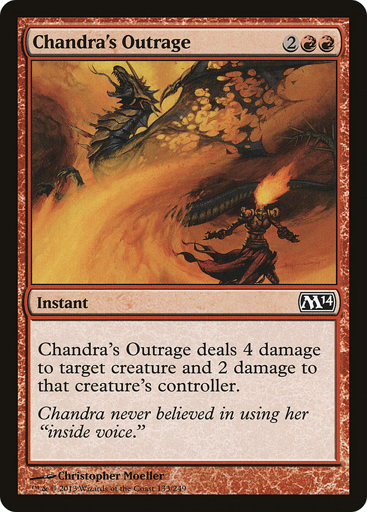 Chandra's Outrage (M14-133) [Magic 2014] MTG Single Wizards of the Coast