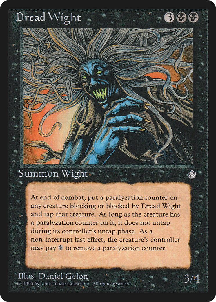 Dread Wight (ICE-122) [Ice Age] MTG Single Wizards of the Coast