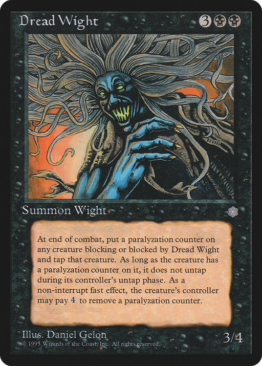 Dread Wight (ICE-122) [Ice Age] MTG Single Wizards of the Coast