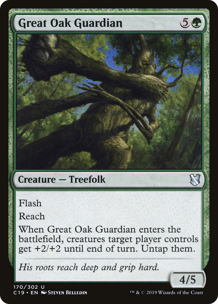 Great Oak Guardian (C19-170) [Commander 2019] MTG Single Wizards of the Coast