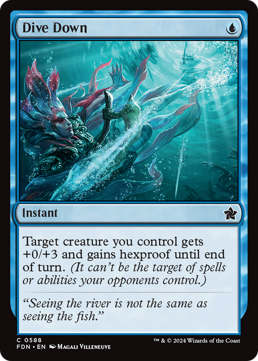 Dive Down (FDN-588) [Foundations] MTG Single Wizards of the Coast
