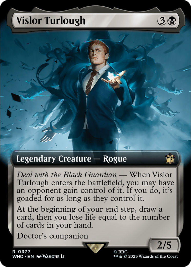 Vislor Turlough (WHO-377) [Doctor Who] (Extended Art) Foil MTG Single Wizards of the Coast