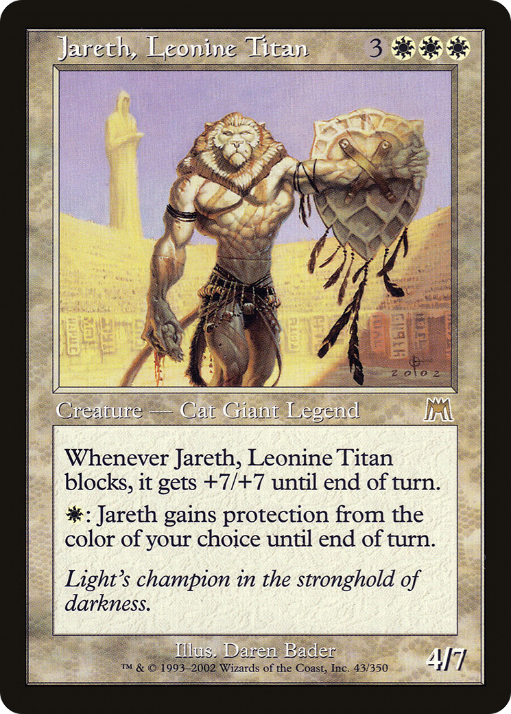 Jareth, Leonine Titan [Onslaught] MTG Single Magic: The Gathering