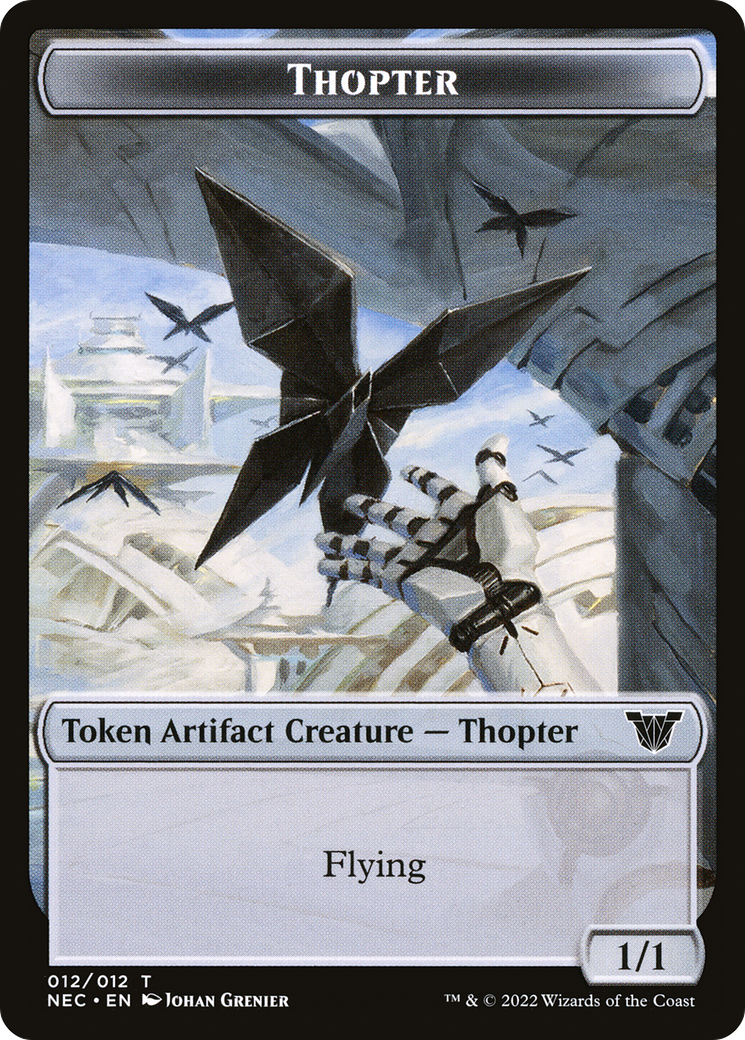 Thopter (TNEC-012) [Tokens] Neon Dynasty Commander Tokens Foil MTG Single Wizards of the Coast