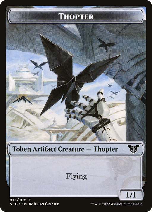 Thopter (TNEC-012) [Tokens] Neon Dynasty Commander Tokens Foil MTG Single Wizards of the Coast