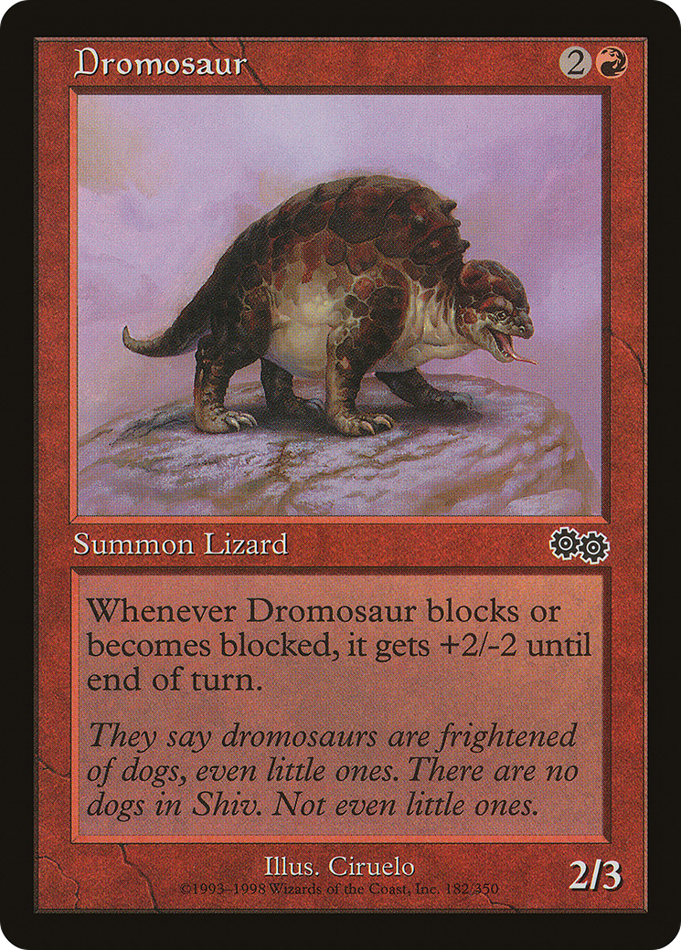 Dromosaur (USG-182) [Urza's Saga] MTG Single Wizards of the Coast