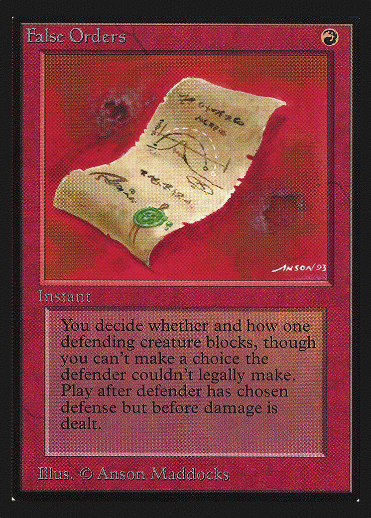 False Orders (CED-148) [Collectors' Edition] MTG Single Wizards of the Coast
