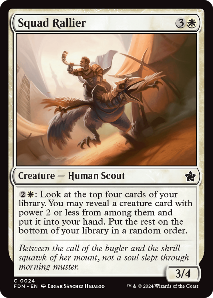 Squad Rallier (FDN-024) [Foundations] MTG Single Wizards of the Coast