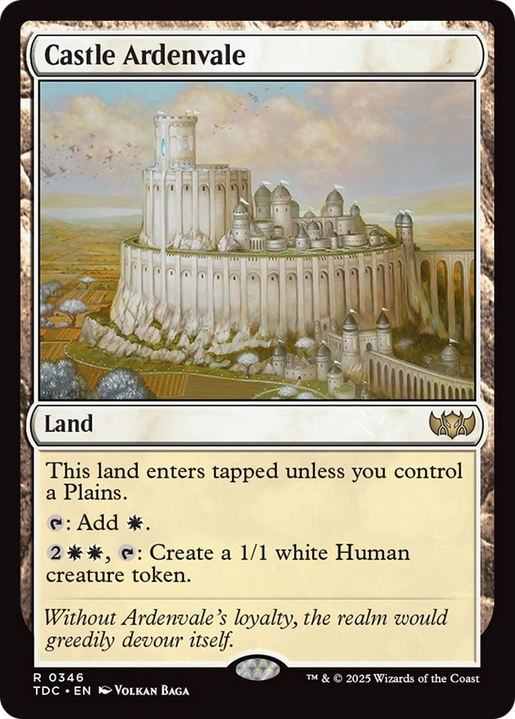 Castle Ardenvale (TDC-346) [Commander: Tarkir: Dragonstorm] MTG Single Wizards of the Coast