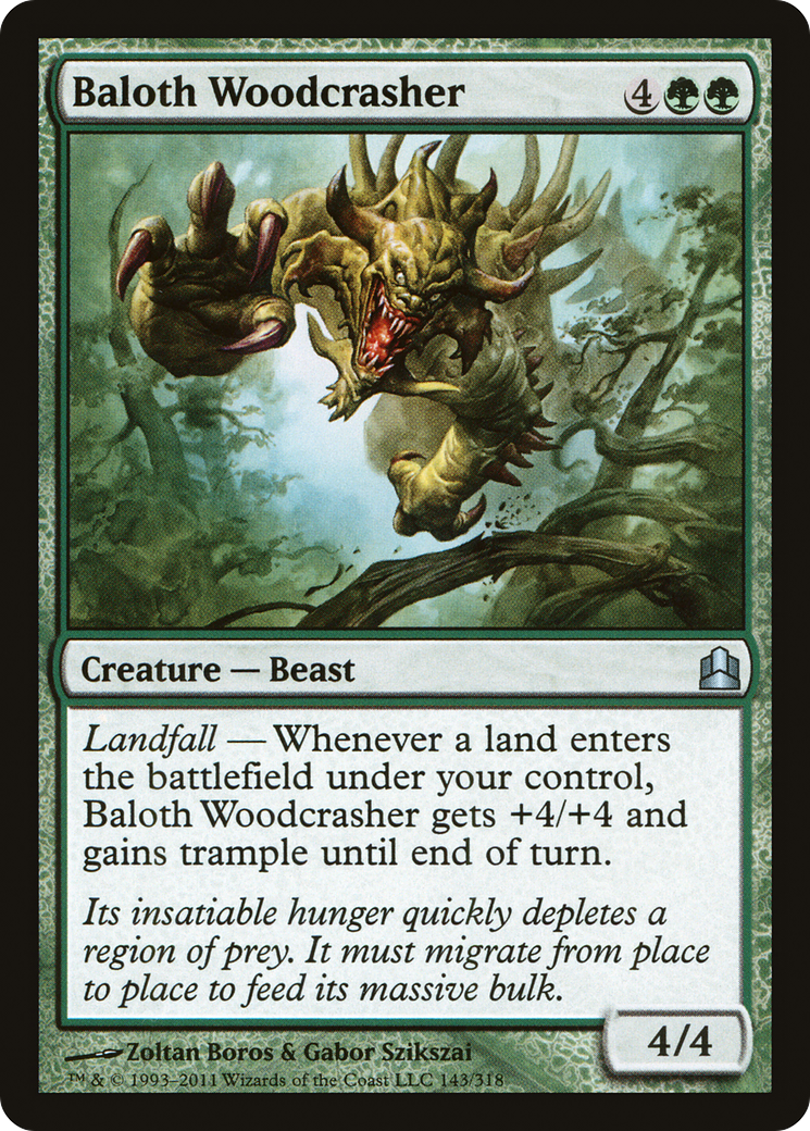 Baloth Woodcrasher (CMD-143) [Commander 2011] MTG Single Wizards of the Coast