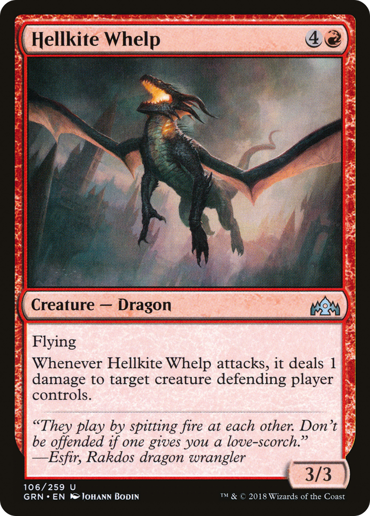 Hellkite Whelp (GRN-106) [Guilds of Ravnica] MTG Single Wizards of the Coast