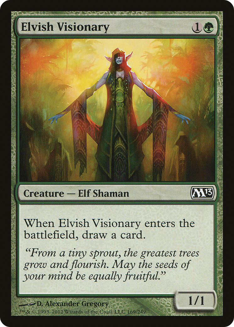 Elvish Visionary (M13-169) [Magic 2013] Foil MTG Single Wizards of the Coast