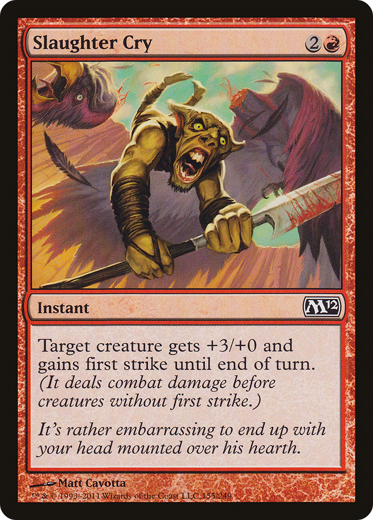 Slaughter Cry (M12-155) [Magic 2012] MTG Single Wizards of the Coast
