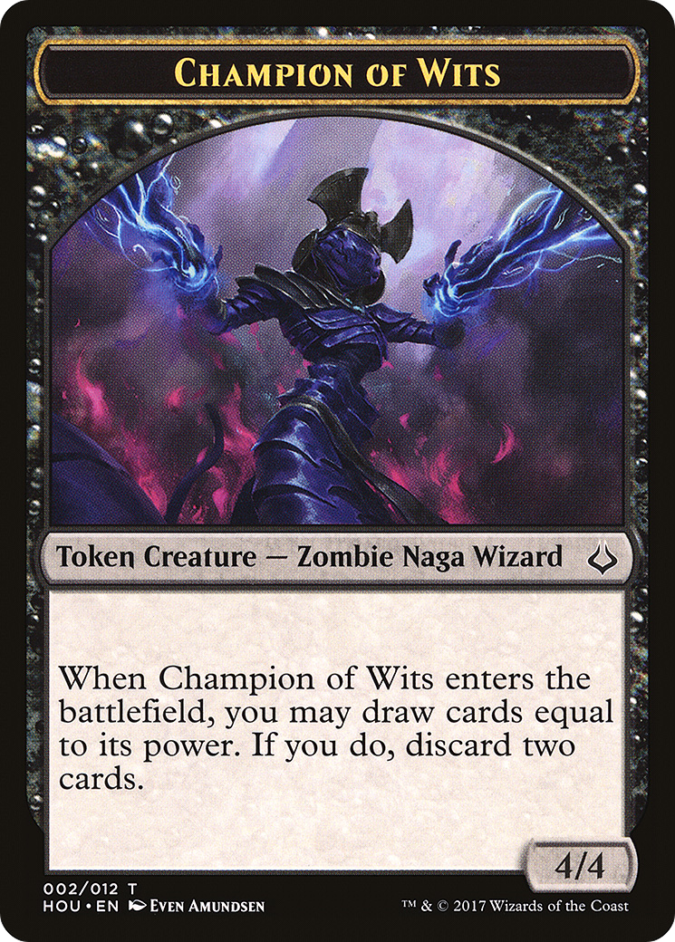 Champion of Wits Token (HOU-002) [Tokens] Hour of Devastation Tokens MTG Single Wizards of the Coast