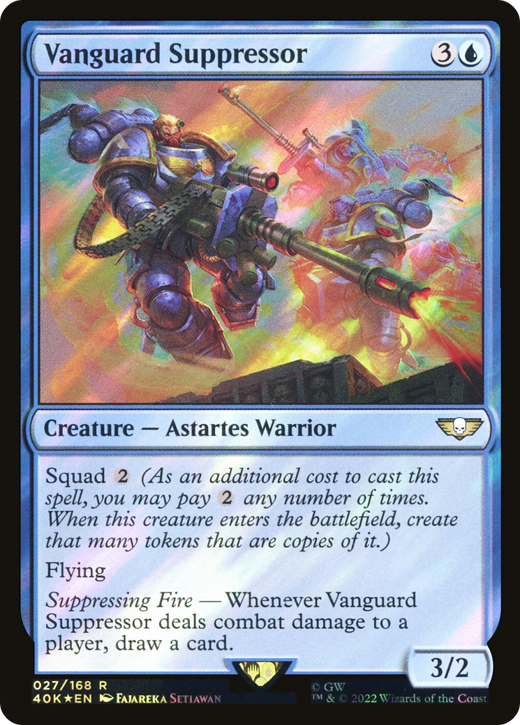 Vanguard Suppressor (40K-27★) [Warhammer 40,000 Commander] Foil MTG Single Wizards of the Coast