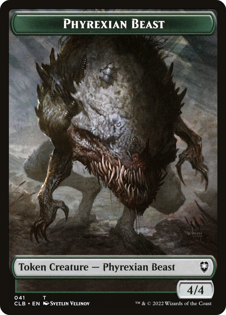 Phyrexian Beast (TCLB-041) [Tokens] Battle for Baldur's Gate Tokens MTG Single Wizards of the Coast