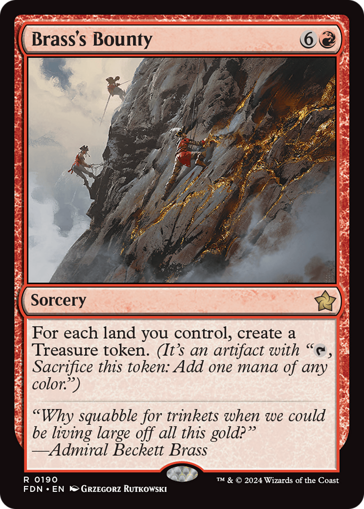 Brass's Bounty (FDN-190) [Foundations] MTG Single Wizards of the Coast