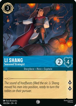 Li Shang - Seasoned Strategist (145/204) [Whispers in the Well] Cold Foil Lorcana Single Disney