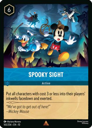 Spooky Sight (165/204) [Whispers in the Well] Cold Foil Lorcana Single Disney