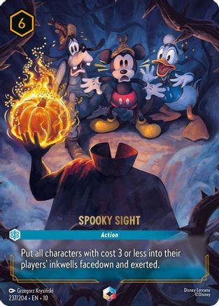 Spooky Sight (Enchanted) (237/204) [Whispers in the Well] Holofoil Lorcana Single Disney