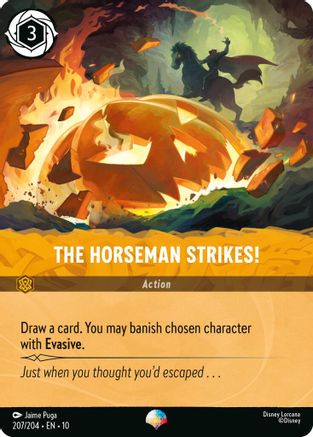 The Horseman Strikes! (Epic) (207/204) [Whispers in the Well] Holofoil Lorcana Single Disney