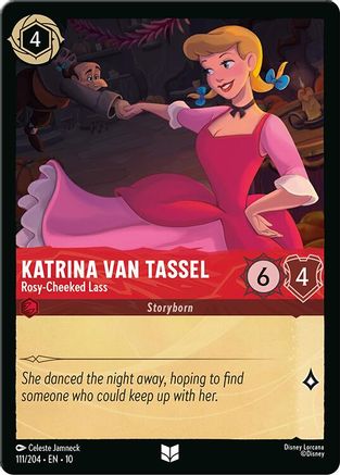 Katrina Van Tassel - Rosy-Cheeked Lass (111/204) [Whispers in the Well] Cold Foil Lorcana Single Disney
