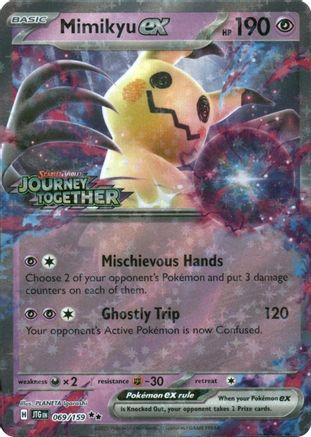 Mimikyu ex (Journey Together Stamped) (69) Holofoil [Misc: Cards & Products] Pokemon Single Pokémon