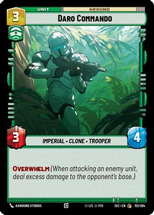 Daro Commando (113/264) [Secrets of Power] Star Wars: Unlimited Single Disney