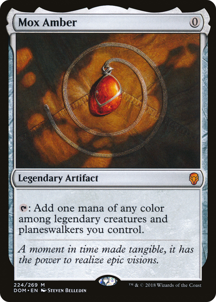 Mox Amber (DOM-224) [Dominaria] Foil MTG Single Wizards of the Coast