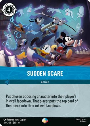 Sudden Scare (Epic) (219/204) [Whispers in the Well] Holofoil Lorcana Single Disney