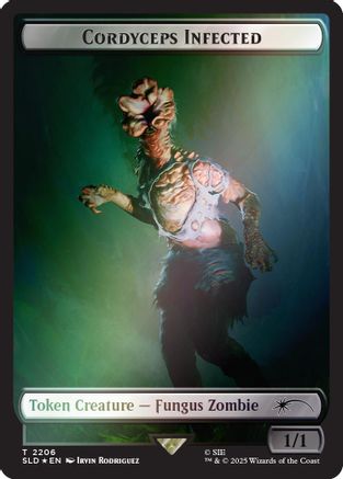 Cordyceps Infected Token (2206) (Rainbow Foil) (SLD-2206) [Secret Lair] Drop Series Foil MTG Single Wizards of the Coast