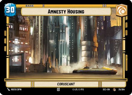 Amnesty Housing // Experience (25/264 // T02/T02) [Secrets of Power] Star Wars: Unlimited Single Disney