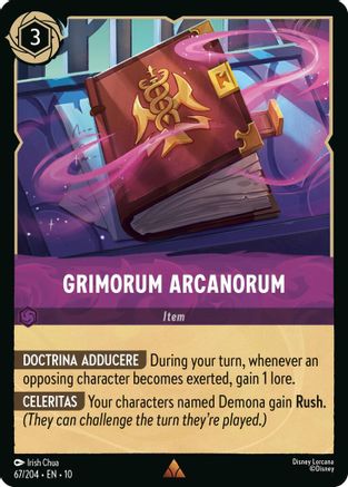 Grimorum Arcanorum (67/204) [Whispers in the Well] Lorcana Single Disney