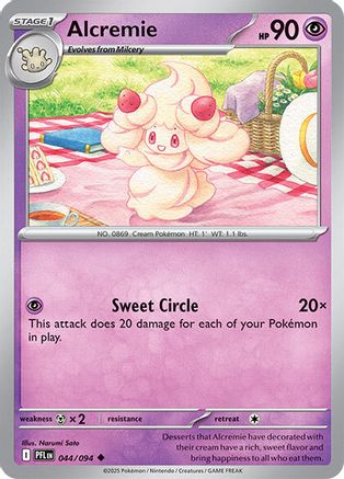 Alcremie (44) Reverse Holofoil [ME02 Phantasmal Flames] Pokemon Single Pokémon