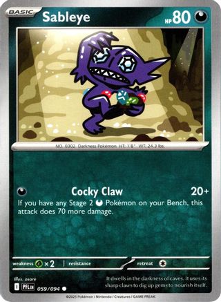 Sableye (59) [ME02 Phantasmal Flames] Pokemon Single Pokémon