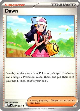 Dawn (87) Reverse Holofoil [ME02 Phantasmal Flames] Pokemon Single Pokémon