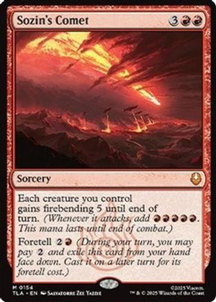 Sozin's Comet (TLA-154) [Avatar: The Last Airbender] Foil MTG Single Wizards of the Coast