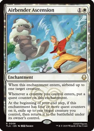 Airbender Ascension (TLA-006) [Avatar: The Last Airbender] Foil MTG Single Wizards of the Coast