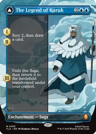 The Legend of Kuruk (Borderless) (TLA-355) [Avatar: The Last Airbender] Foil MTG Single Wizards of the Coast
