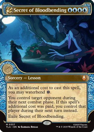 Secret of Bloodbending (Showcase) (TLA-337) [Avatar: The Last Airbender] MTG Single Wizards of the Coast