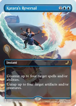 Katara's Reversal (Borderless) (TLE-063) [Avatar: The Last Airbender: Eternal-Legal] MTG Single Wizards of the Coast