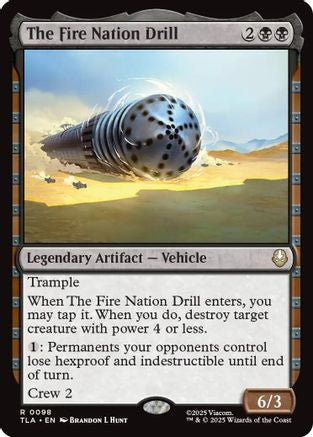 The Fire Nation Drill (TLA-098) [Avatar: The Last Airbender] Foil MTG Single Wizards of the Coast