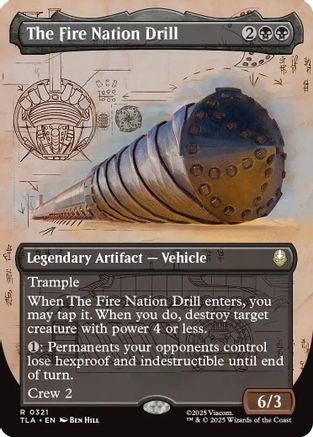 The Fire Nation Drill (Borderless) (TLA-321) [Avatar: The Last Airbender] Foil MTG Single Wizards of the Coast