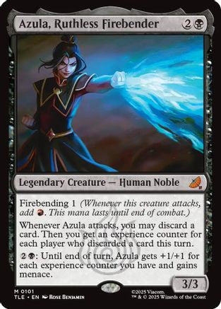 Azula, Ruthless Firebender (TLE-101) [Avatar: The Last Airbender: Eternal-Legal] Foil MTG Single Wizards of the Coast