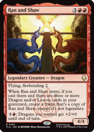 Ran and Shaw (TLA-150) [Avatar: The Last Airbender] Foil MTG Single Wizards of the Coast