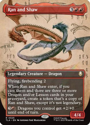 Ran and Shaw (Borderless) (TLA-325) [Avatar: The Last Airbender] MTG Single Wizards of the Coast
