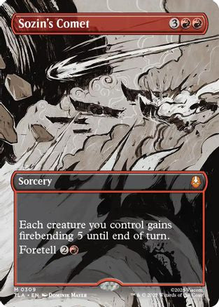 Sozin's Comet (0309) (Borderless) (TLA-309) [Avatar: The Last Airbender] Foil MTG Single Wizards of the Coast