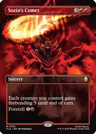 Sozin's Comet (0332) (Borderless) (TLA-332) [Avatar: The Last Airbender] Foil MTG Single Wizards of the Coast